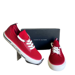 TOMMY HILFIGER Women's Gessie Red Stretch Knit Shoe Size 6.5 #B1111